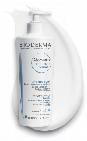 BIODERMA product photo, Atoderm Intensive Baume 500ml, moisturizing balm for dry skin atopic-eczema