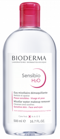 BIODERMA product photo, Sensibio H2O 500ml, Micellar cleansing water for sensitive skin