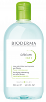 BIODERMA product photo, Sebium H2O 500ml, micellar cleansing water for acne prone skin