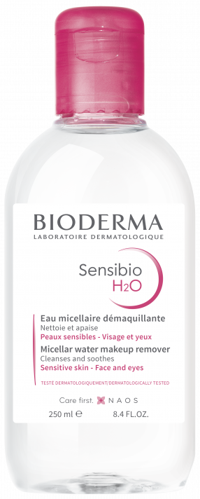 BIODERMA product photo, Sensibio H2O 250ml, Micellar cleansing water for sensitive skin